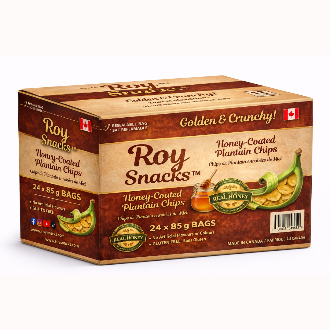 Honey-Coated Plantain Chips - 24-Pack Family Box