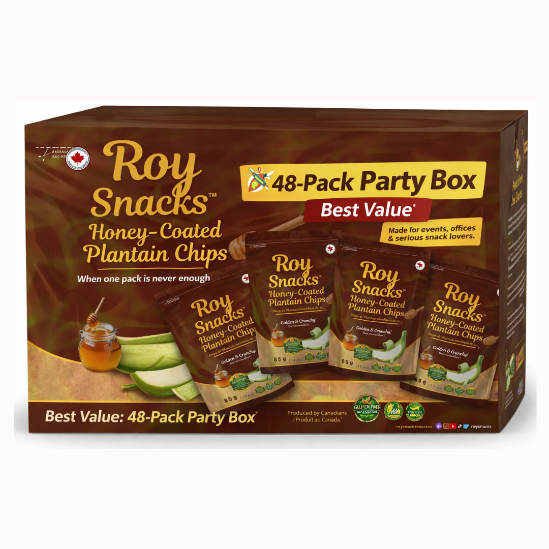 Honey-Coated Plantain Chips - 48-Pack Party Box
