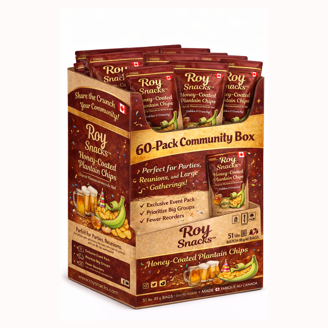 Honey-Coated Plantain Chips - 60-Pack Community Box