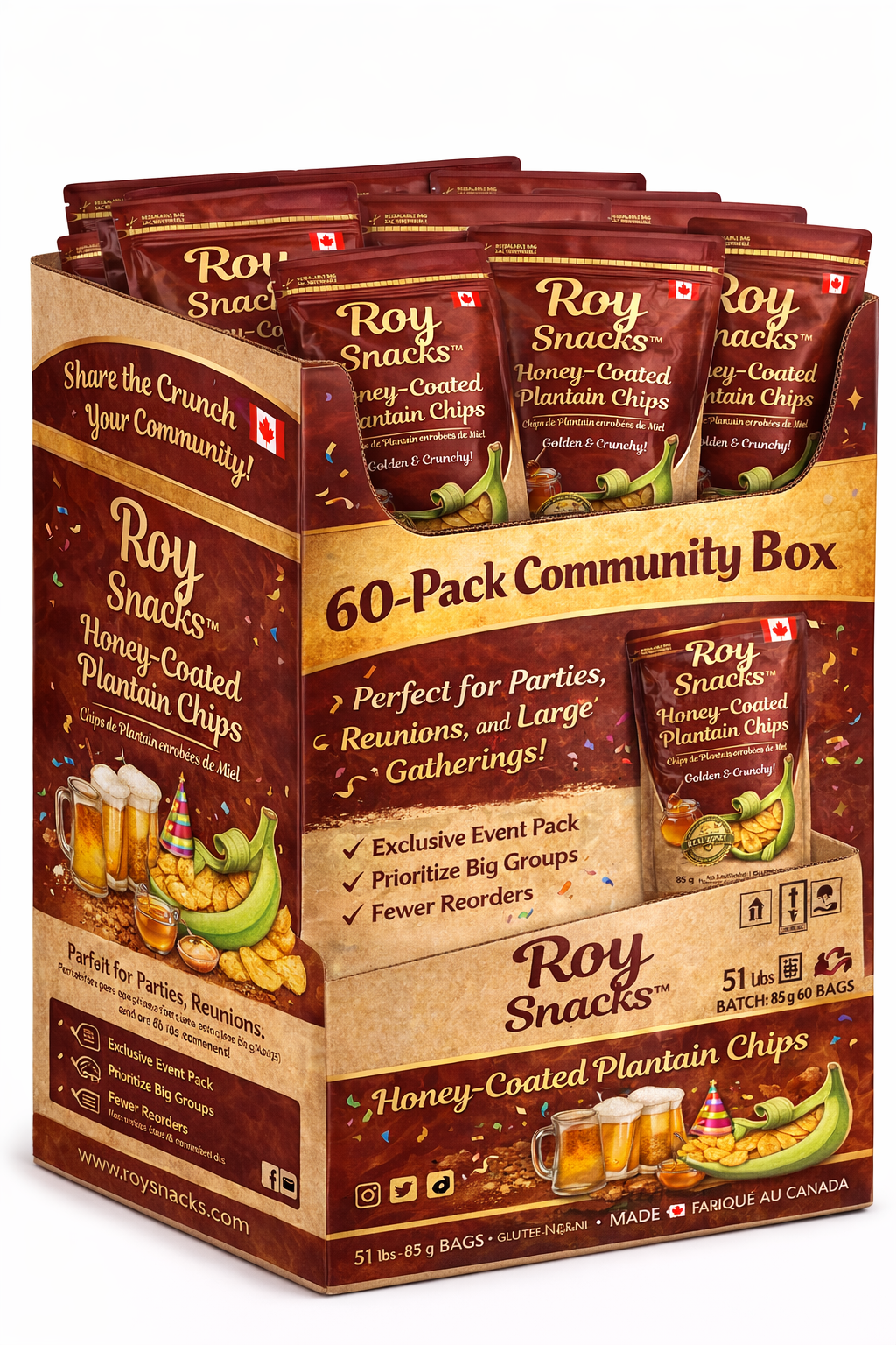Chips Bulk Retailer and Wholesale Cases