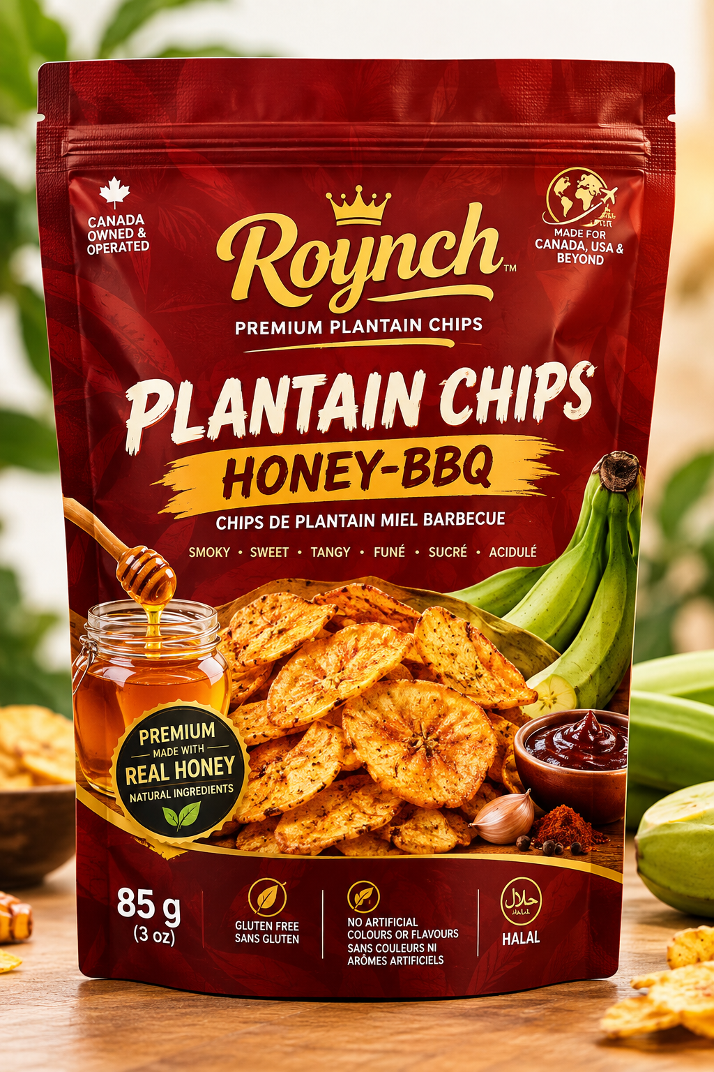 Honey BBQ Plantain Chips